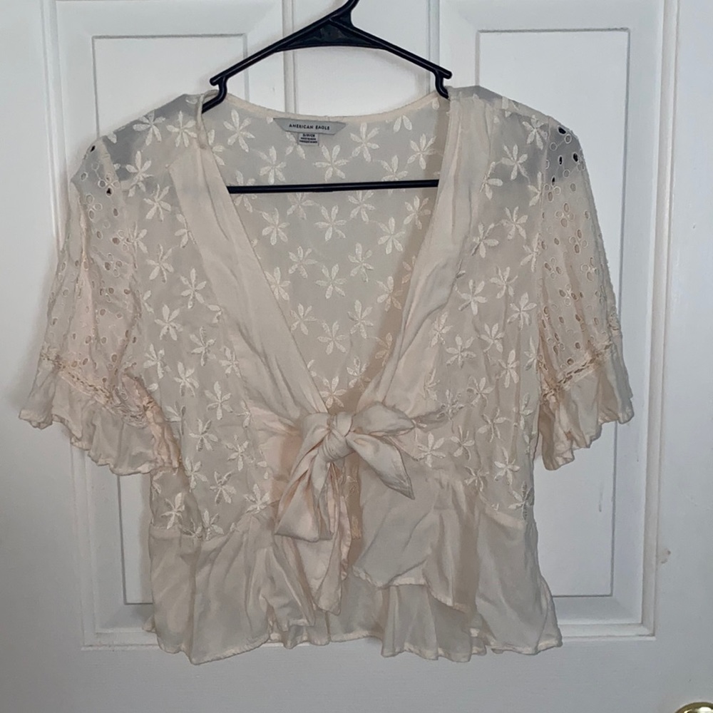 Ivory embroidery AE top